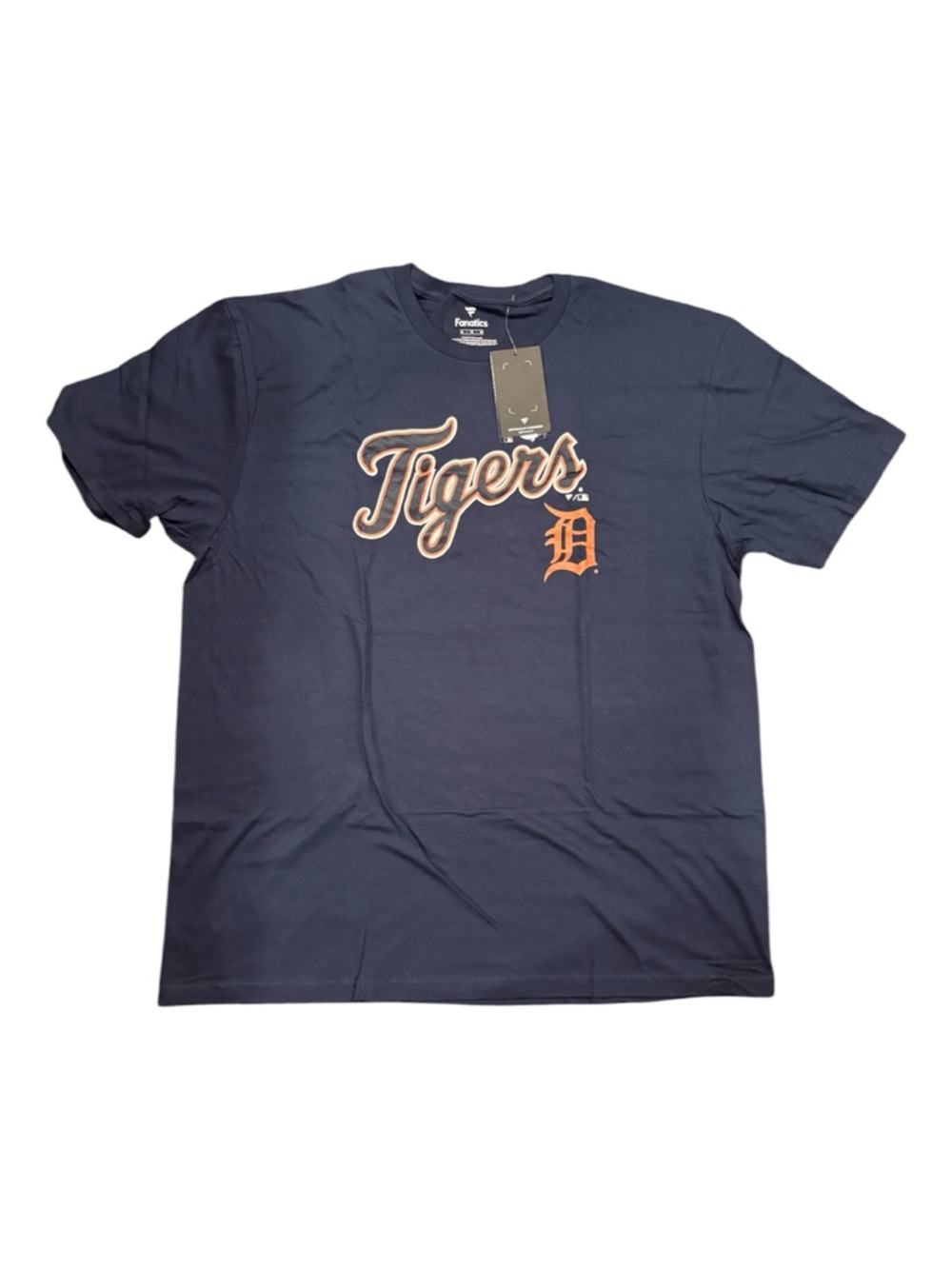 Men’s XL Detroit Tigers Team Lockup T-Shirt - Navy